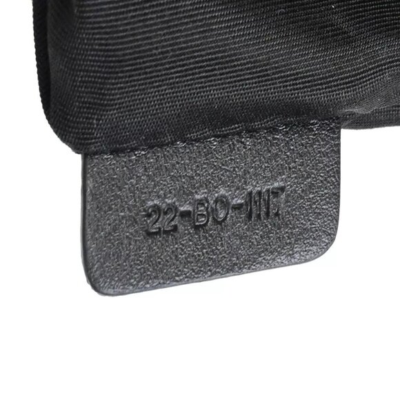 DIOR HOMME Logo Francois Bard Clutch Hand Bag Nylon Leather Black - Picture 6 of 15